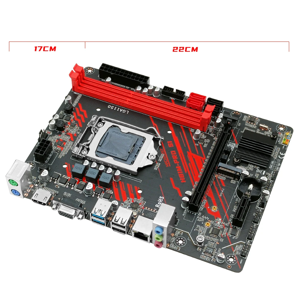 Placa-mãe Lga 1150 Suporte Xeon e3 v3 v4 Cpu Core i3 i5 i7 Processador Ddr3 Ram Hdmi Sata M.2 3.0 H81m-pro s1 Machinist-h81 - Imagem 3