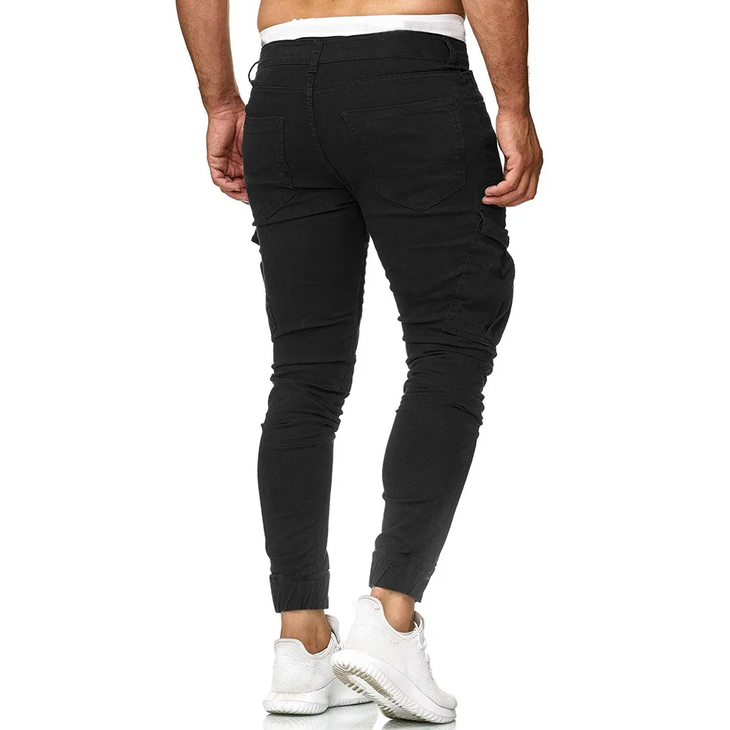 Vogue Joggers мужские повседневные Черные обычные спортивные штаны облегающие однотонные брюки спортивные штаны для бега Masculina