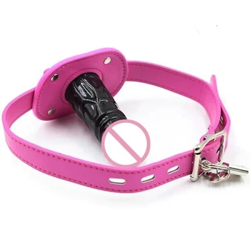 BDSM Penis/Cock/Dildo Gag Restraint,Face Strapon for Adult Gagging Games,Bondage Gear,Sex Toys For Couples 6