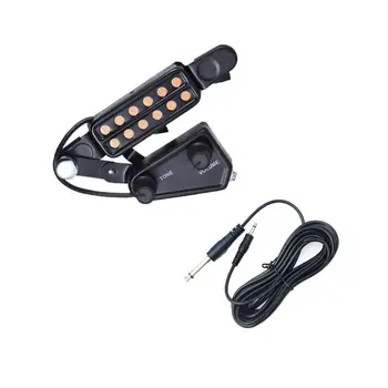 

Professional Clip-on Sound Pickup Microphone Wire 12 Hole Acoustic Electric Guitar Pick up Transducer Amplifier Accessories
