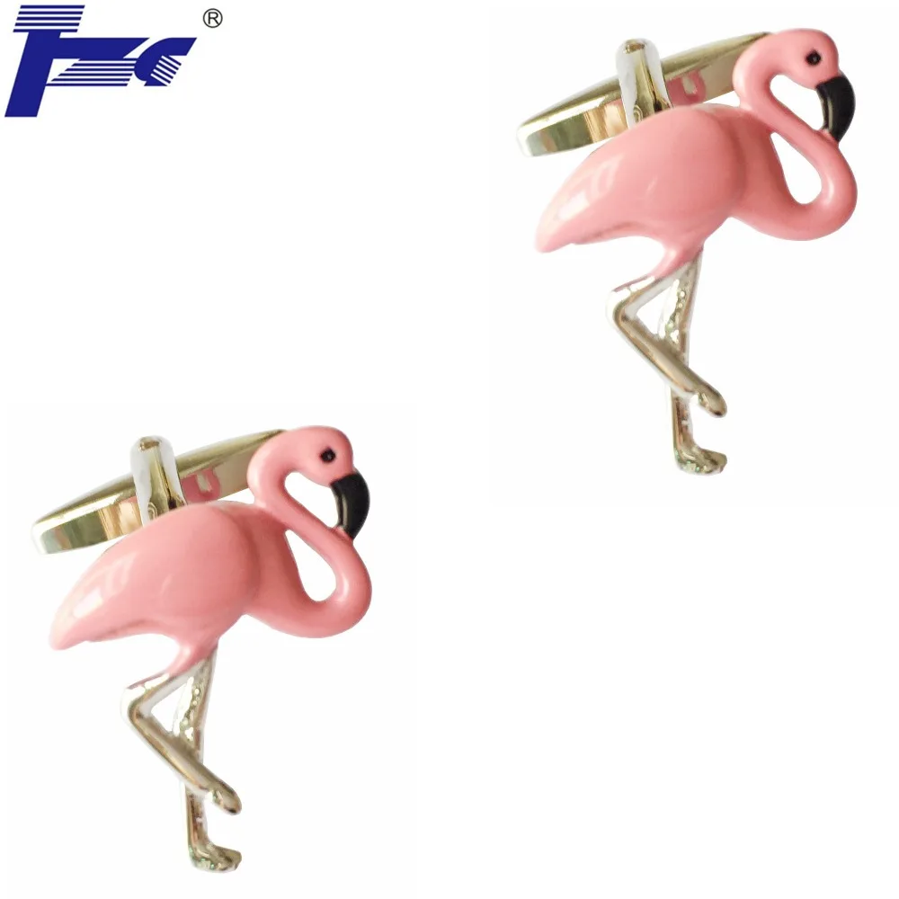 Розовый фламинго запонки 2 пары Акция