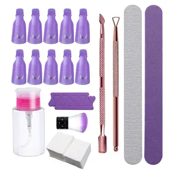 

Nail Art Unloading Tool Set Unloading Armor Unloading Towel Polishing Bar Rose Gold Unloading Planer Set Nail Polish Removal