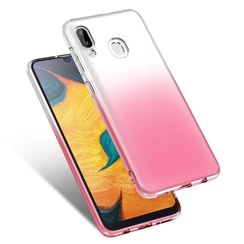 500 шт градиентный цветной, мягкий, из ТПУ силиконовый чехол для Xiaomi mi 9 SE Red mi 7 6 Note Pro Go ультратонкий противоударный чехол