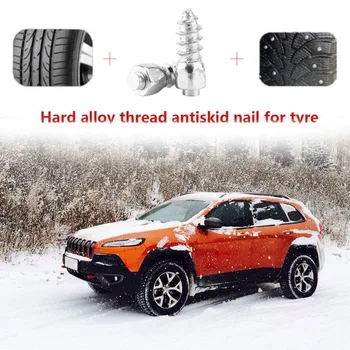 

Exterior Tire Stud Mouldings 100Pcs Car Truck ATV In Tire Spikes Racing Track Tire Ice Studs