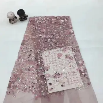 

5yards/bag Embroidery sequins fashion European and American style new cloth used in wedding dress design XX509#