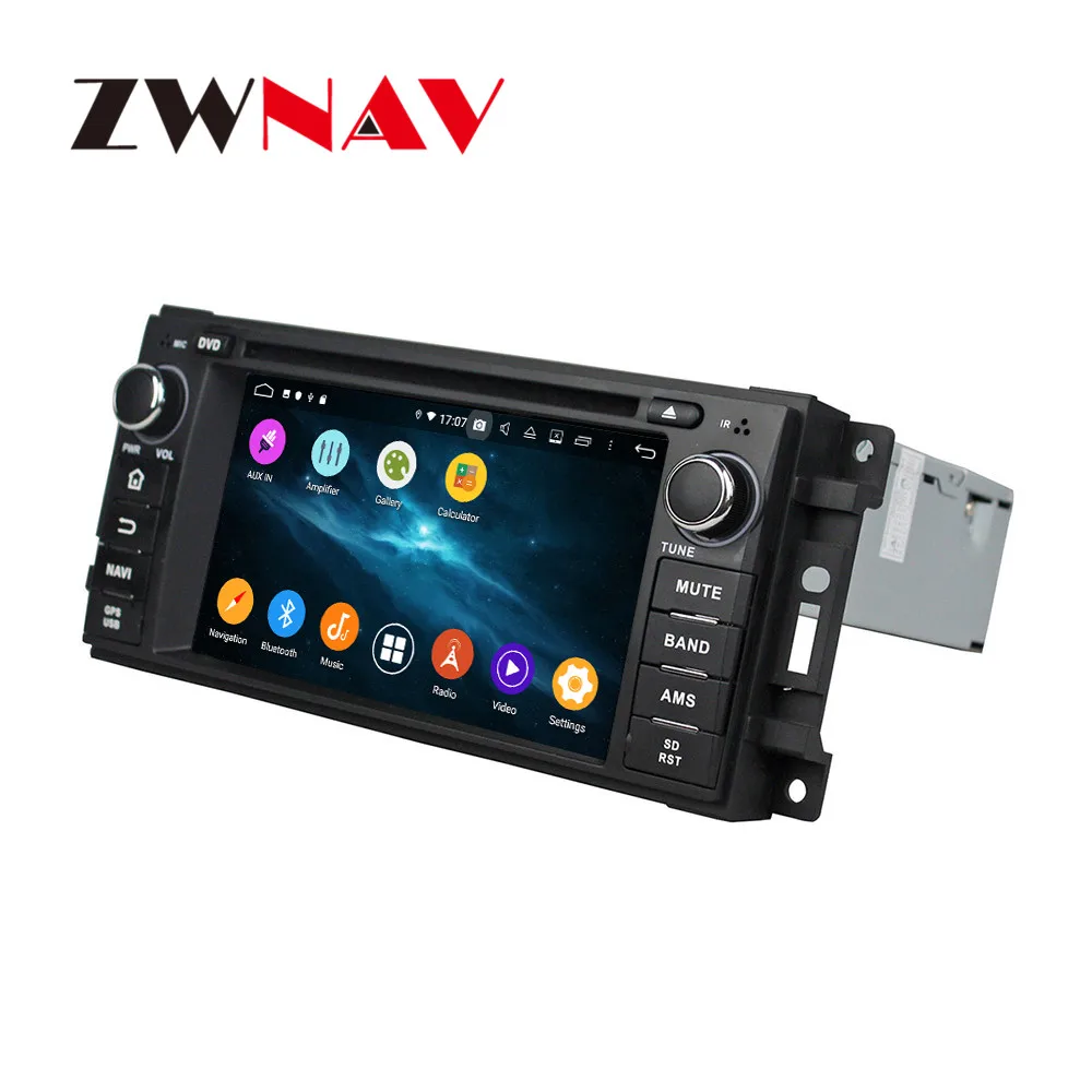 Android 9 4+ 64G DSP ips Автомобильный плеер gps навигация для JEEP Sebring 2006 300C 2005+ головное устройство мультимедийный Кассетный плеер рекордер