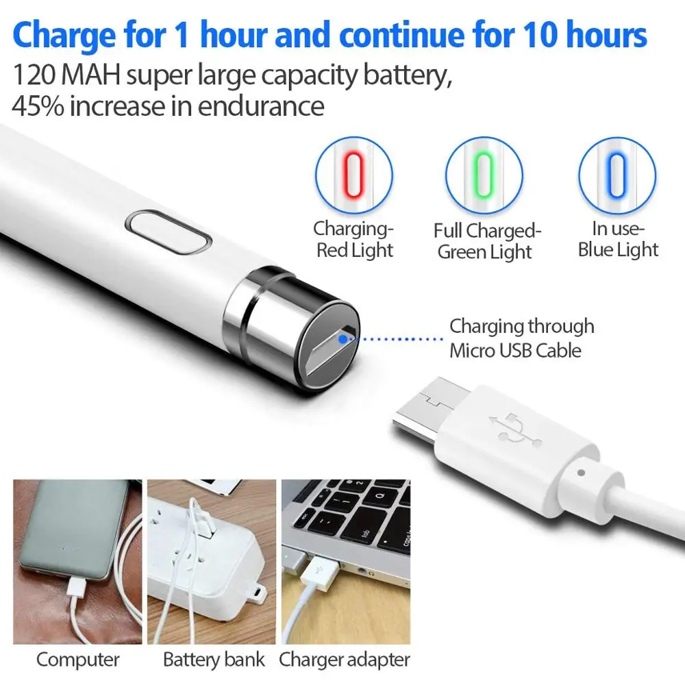 Stylus pen For Apple iPad Pro 11 12.9 10.5 9.7 Apple Smart touch pencil 2 for Air 3 mini 4 5 Huawei tablet ipad 10.2 accessories