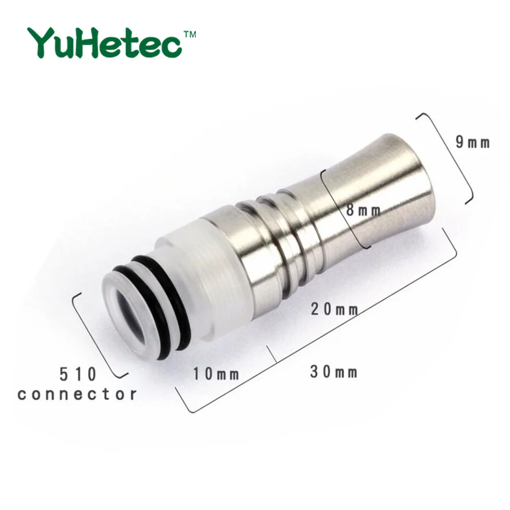 YUHETEC 1 шт., 810, 510, 9 отверстий, длинный капельный наконечник, предотвращающий вырубку, мундштук для RDA RTA Tank 810, насадка