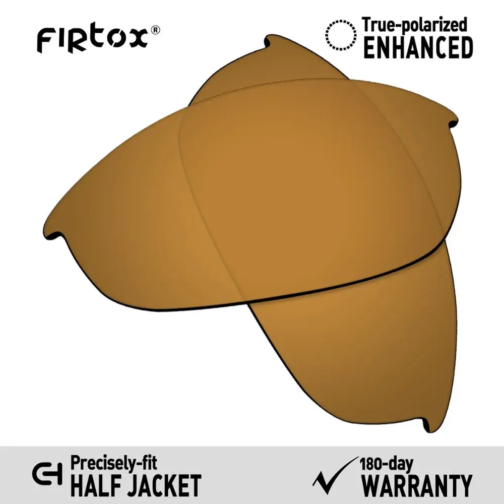 Bronze Golden Firtox настоящие поляризованные Сменные рассеиватели UV400 для-половина солнечные очки к куртке Окли(Только Совместимые линзы)-несколько цветов - Цвет линз: Bronze Golden