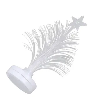 

Led Colorful Luminous Christmas Tree Mini Fiber Tree Decorations Night Light Christmas Luminous Lights