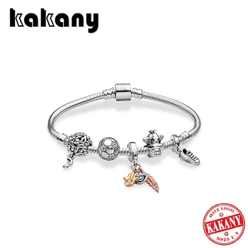 

Kakany 2020 S925 Silver Dream Journey 925 Silver Bracelet Zt0580 Bracelet Set Original Ladies Diy Accessories Girlfriend Gift