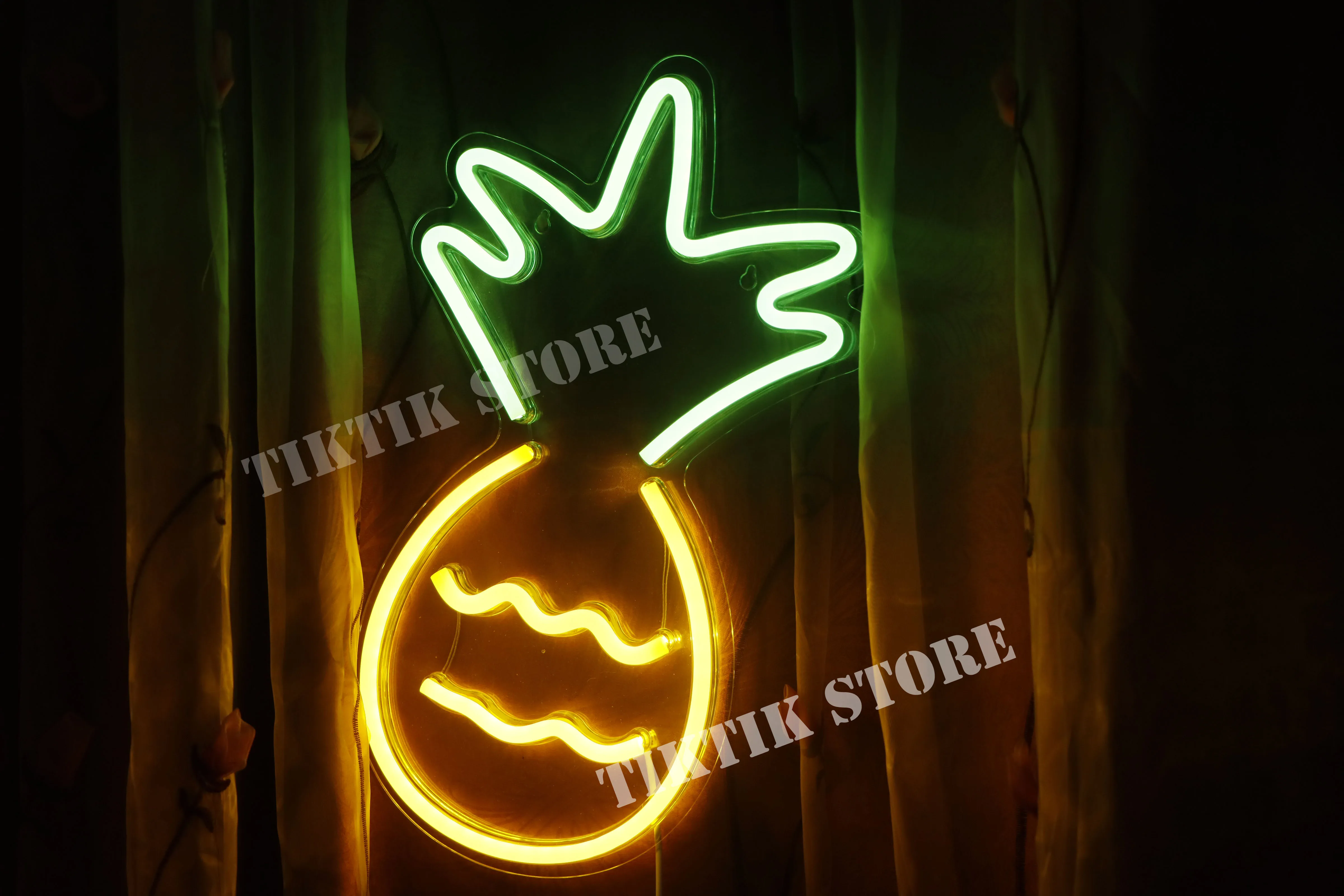 led night light Dropshipping  LED Neon light Sign  Pineapple  ananas Neon mural Background Wall  Decoration Christmas  Princess Room Night Light battery night light