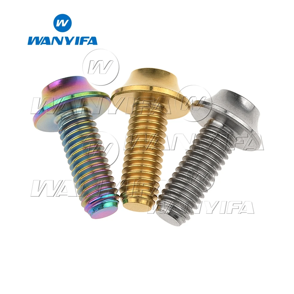 Титановый "Wanyifa" Ti болты M6x16mm велосипеда сливы головкой