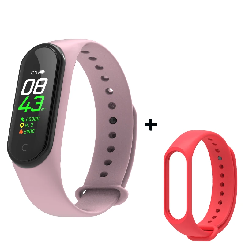 As shown 31 M4 смарт-браслет спортивный водонепроницаемый фитнес-браслет SmartBand дает дополнительный ремень кровяное давление пульсометр для мужчин женщин детей - Цвет: As shown 31