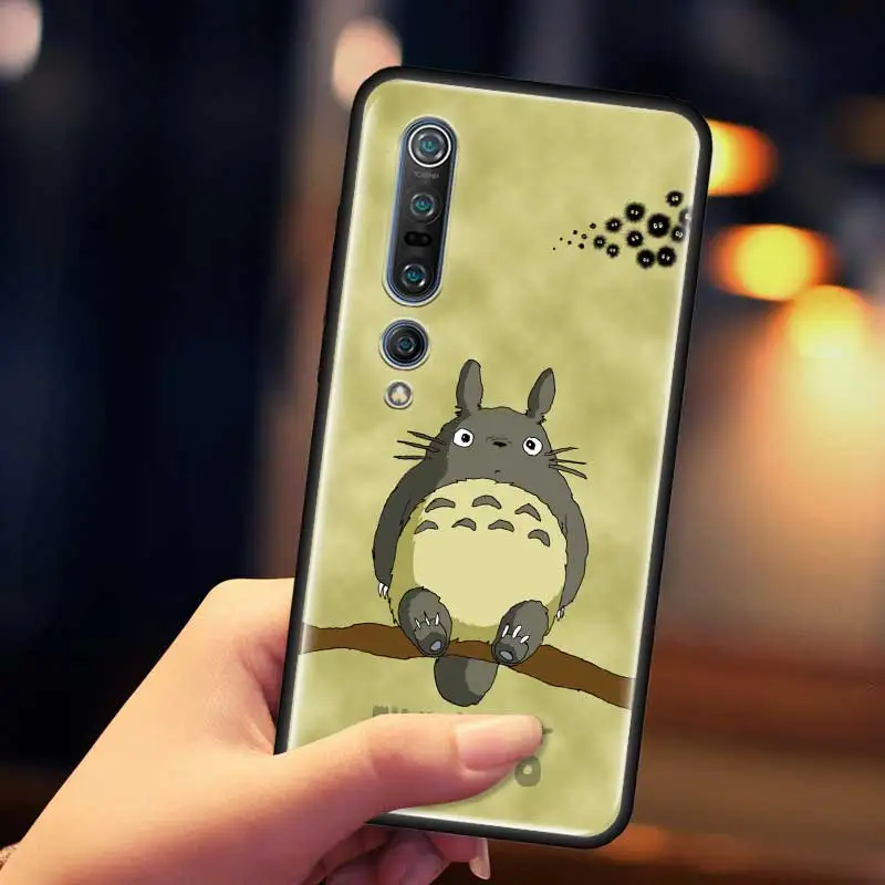Silicone Phone Case For Xiaomi Mi Poco X3 M3 M4 Pro X3 NFC 9T 10T Note 10 Lite Studio Ghibli Totoro Soft TPU Back Cover Coque
