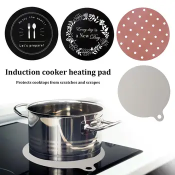 

Stove Mat Pads Fiberglass Induction Cooktops Magnetic Non-slip Silicone Scratch Protector Heat Resistance For Induction Cooker
