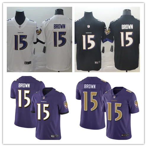 Stitiched,Men's Baltimore# Ravens Marquise Brown Jersey