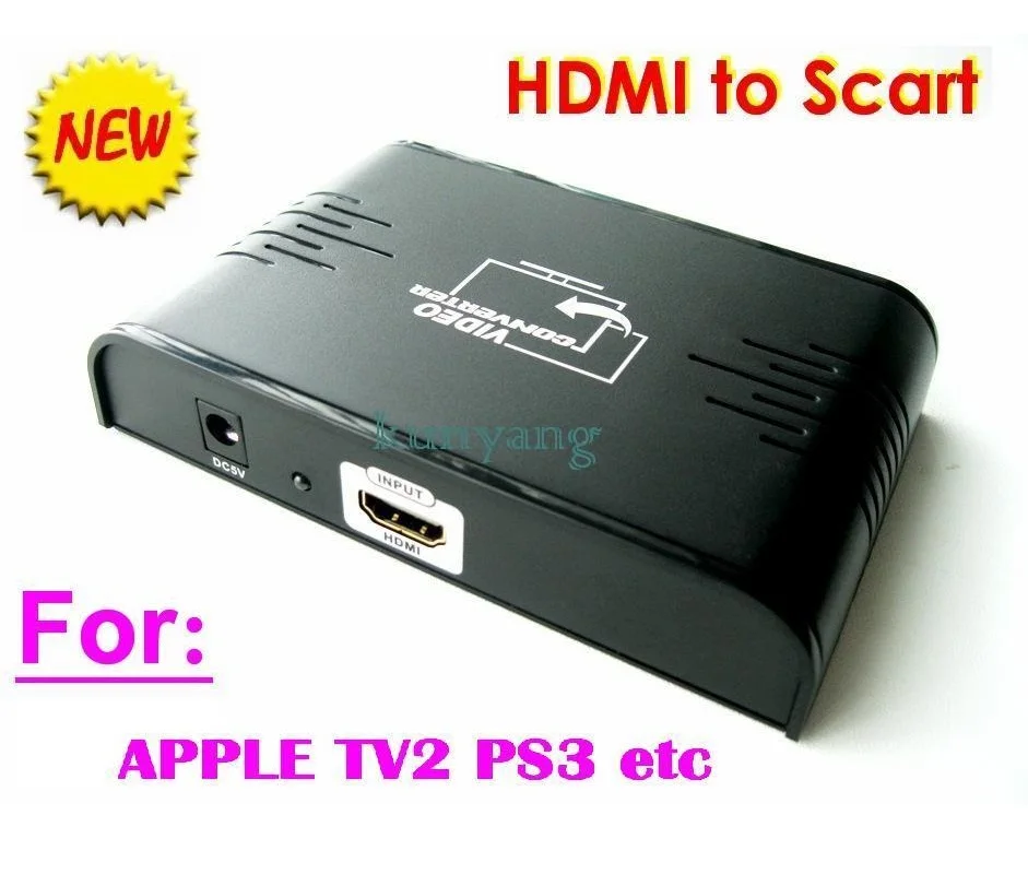 LKV382 HDMI to Scart Converter, HDMI input and Scart output, Composite