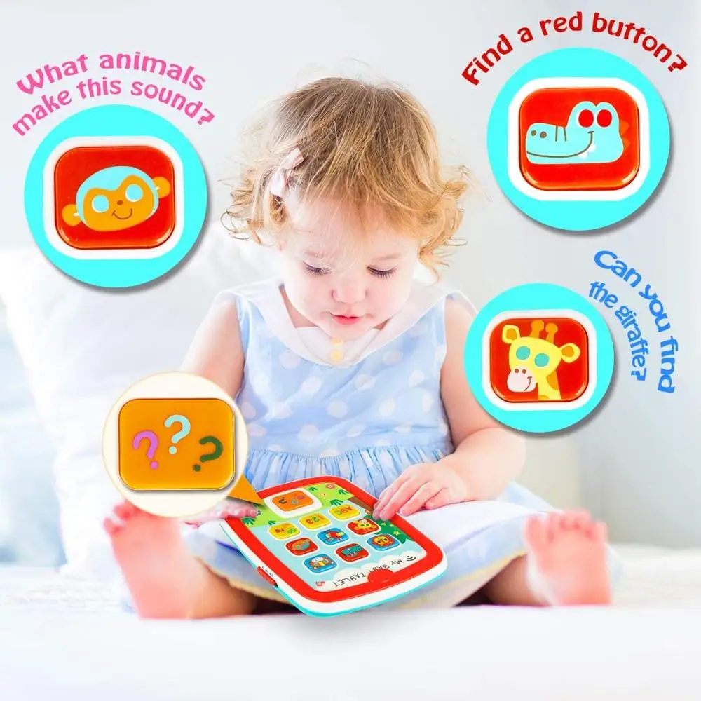 HISTOYE Baby Tablets Kids Children Tablet PAD Educational Learning Toys Gift for Girls Boys Multifunctional Early Education Toy