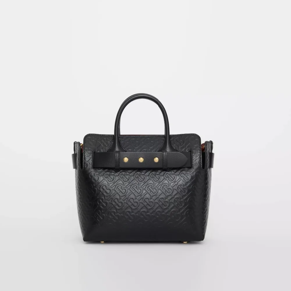 Маленький кожаный тройной ремень с заклепками с монограммой, кожаная сумка Burberry, женские сумки, повседневная женская сумка через плечо, женская сумка 8010011