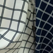 Клетчатое платье; эластичная шифоновая ткань; шифоновое платье в клетку с принтом; летнее платье; материал