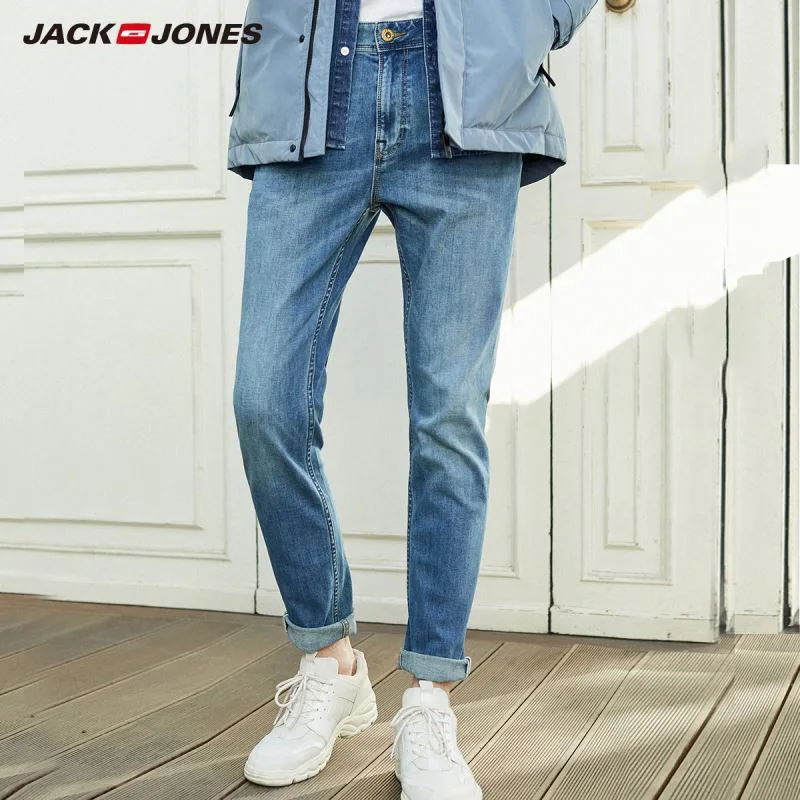 Мужские узкие джинсы JackJones облегающие Стрейчевые одежда для мужчин новинка