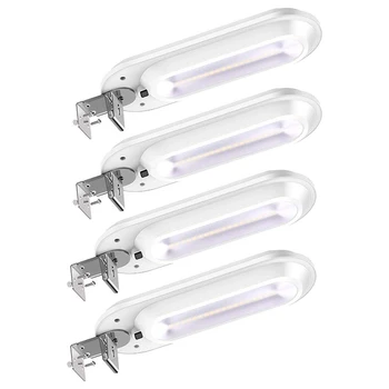 

Botique-4 Packs Solar Deck Light Outdoor Waterproof 18 LED Solar Gutter Light for Yard Sidewalk Stairs Terraced Walkway Drive