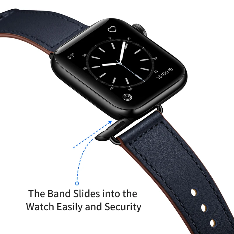 Кожаный ремешок для apple watch band 5 4 44 мм 40 мм iwatch ремешок 38 мм 42 мм correa pulseira браслет ремень аксессуары для часов