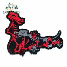 EARLFAMILY 13cm x 10.2cm for Dino Skeleton Skull Anime Funny Car Stickers Vinyl JDM RV VAN 3D DIY Fine Decal Car Accessories EARLFAMILY 13cm x 10.2cm for Dino Skeleton Skull Anime Funny Car Stickers Vinyl JDM RV VAN 3D DIY Fine Decal Car Accessories