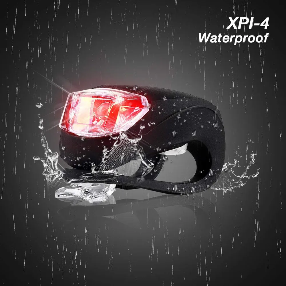 4 шт велосипед передний светильник силиконовый светодиодный головной передние и