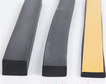 

5 meters self-adhesive Square window doors Rubber foam seal tape soundproofing Collision avoidance EPDM sealing strips tape