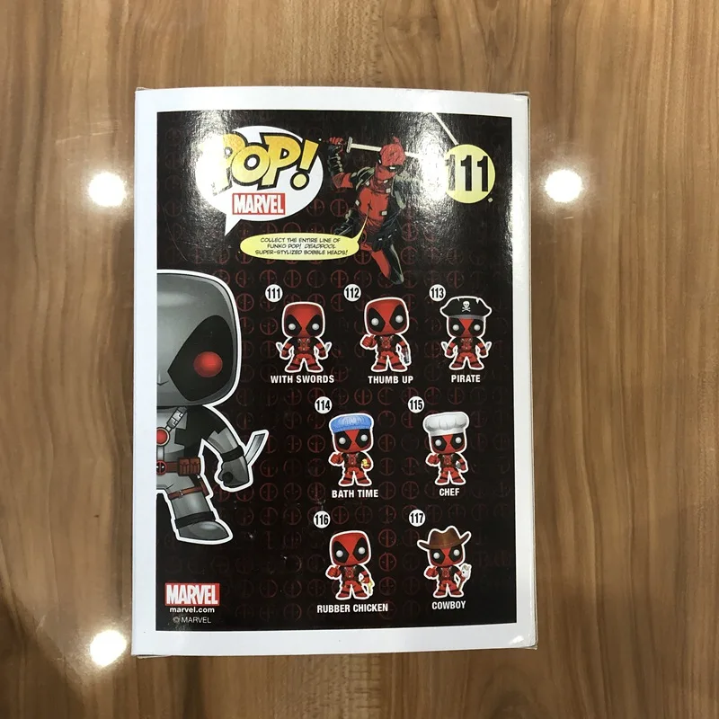 Эксклюзивная виниловая экшн фигурка Funko pop X Force grey Deadpool #111 Коллекционная модель