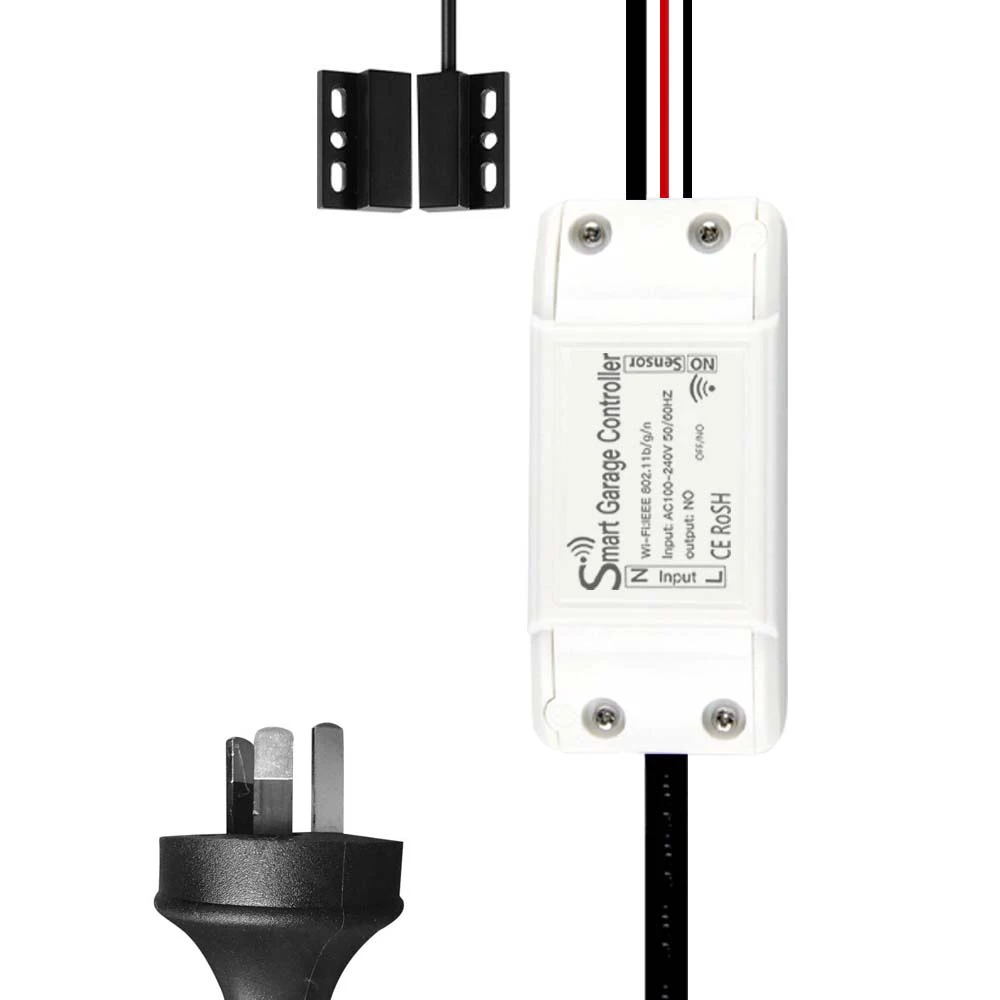 AU Plug Переключатель Wi-Fi умный Открыватель двери гаража управление Лер таймер переключатель работает с Alexa Google Home и IFTT Smart Life/Tuya приложение управление - Комплект: AU Plug
