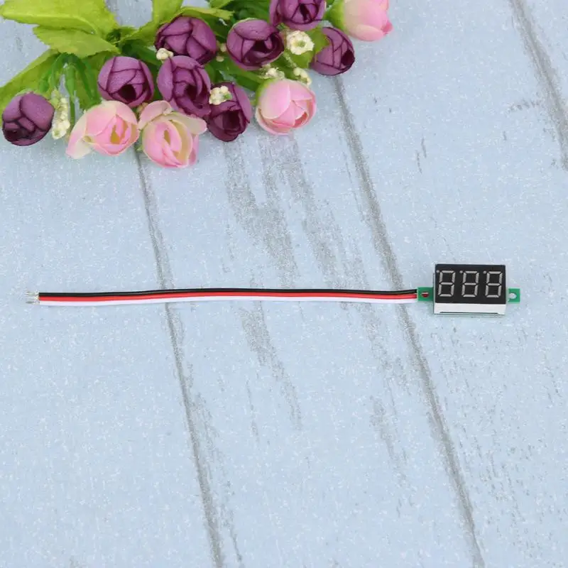 0,36 дюймовый светодиодный цифровой вольтметр DC0-100V трехлинейный вольтметр
