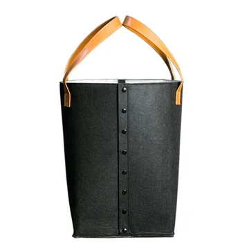

Nordic style simple large folding storage bucket ,Toy storage, Hamper, Felt Basket