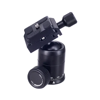 

Ball Head Ballhead Tabletop Tripod Stand Adapter w/Quick Release Plate for Nikon Sony Canon DSLR Camera