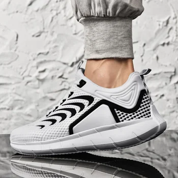 

Fashion Men Casual Shoes Comfortable Breathable Walking Shoes men lightweight running shoes Big Size Lace Up sneakers 39-47