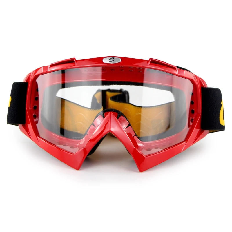Мотогонок очки Moto MX очки для мотокросса крест поле внедорожные ATV Gafas мотоциклетные солнцезащитные очки lunetes brillen - Цвет: red clear