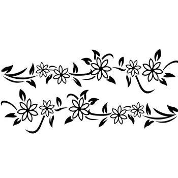 

2pcs Car Modified Decal Stickers Vine Flower Natural for Whole Body Decoration