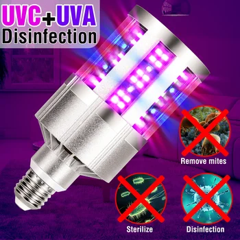 

E27 UV Desinfection Lamp LED Sterilizer Lamp LED 280nm UVC Germicidal Bulb LED Ultraviolet Light Antibacterial Amuchina 9 18leds