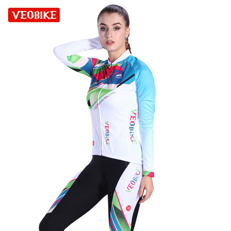 Racing Bike Clothing Kits MTB Lady Pro Team Cycling Jerseys Set Women Long Bicycle Clothes Girl Cycle Sports Wear