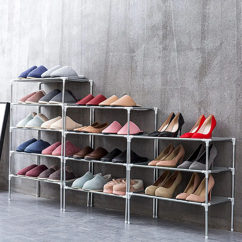 

Multi-Layer Non-Woven Dust-Proof High-Capacity Shoe Rack Metal Aluminum Frame Shoemaker Storage Manager Shoe Rack  