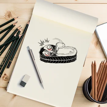 

3pcs Blank Flipbook Kraft Cover Drawing Sketchbook 80 Sheets Blank Flipbooks For Animation Cartoon Creation Drawing Sketchbooks