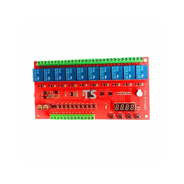 

A15-- DRM10 10-channel relay module / delay / self-locking / cycle / timing / linkage / control 10 channel relay module