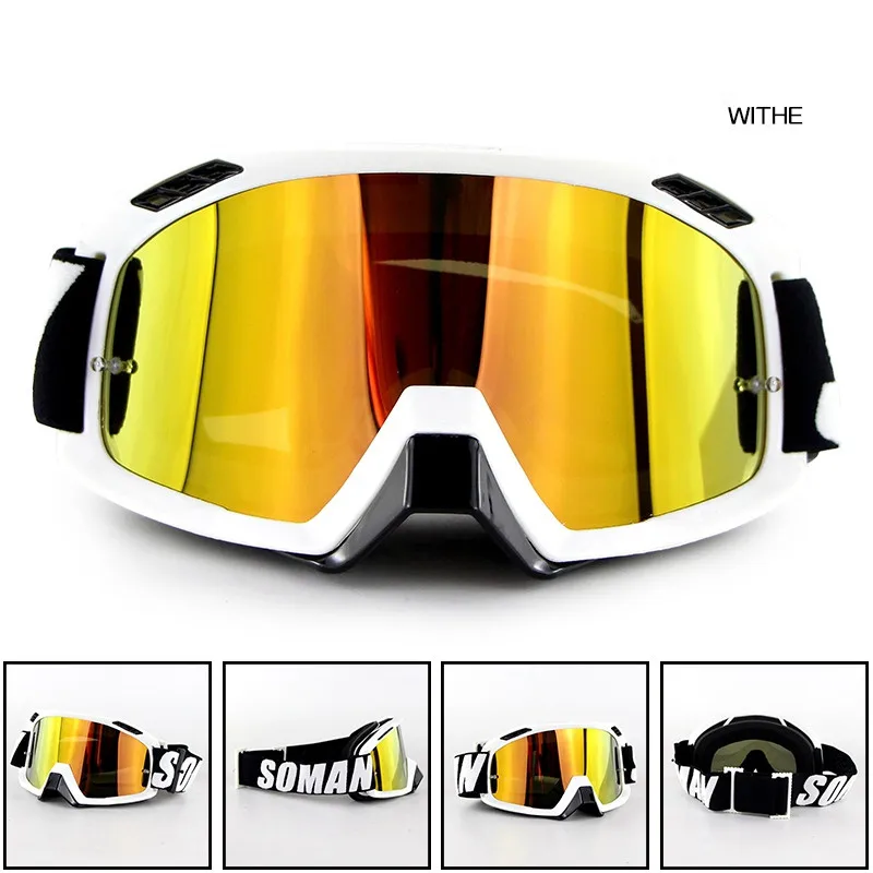 SOMAN Motorcycle Goggles Off Road ATV Motocross Goggles Dirt Bike Gafas Downhill Lunette Moto Cross Country Motorcycle Glasses