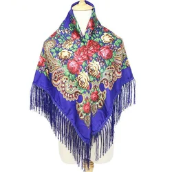 New Big Square Scarf Tassel Thick Printing Scarf Ladies Hot-selling Shawl Ladies Fashion Scarf