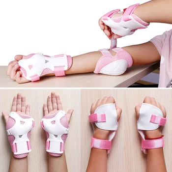 

7 in 1 Adjustable Helment Knee Elbow Wrist Pads for Kids Skateboard Scooter Skating Children Protective Gear Set