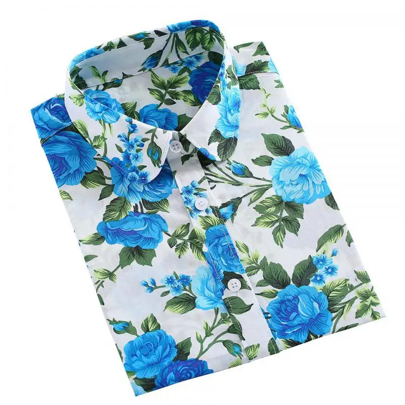 

2019 explosion print women's shirt long-sleeved cotton shirt female elegant sweet large size women's long-sleeved shirt