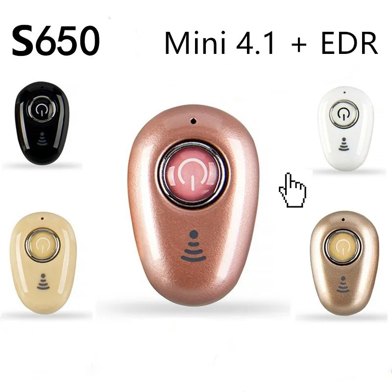 S650 Беспроводной Bluetooth ультра мини наушники Handsfree Гарнитура невидимый вкладыши один наушник