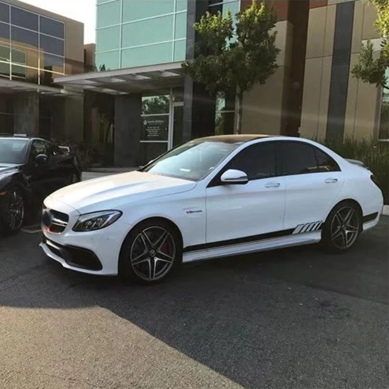 Автомобильная наклейка гоночная полоса боковая Наклейка на тело тяга цветок черный